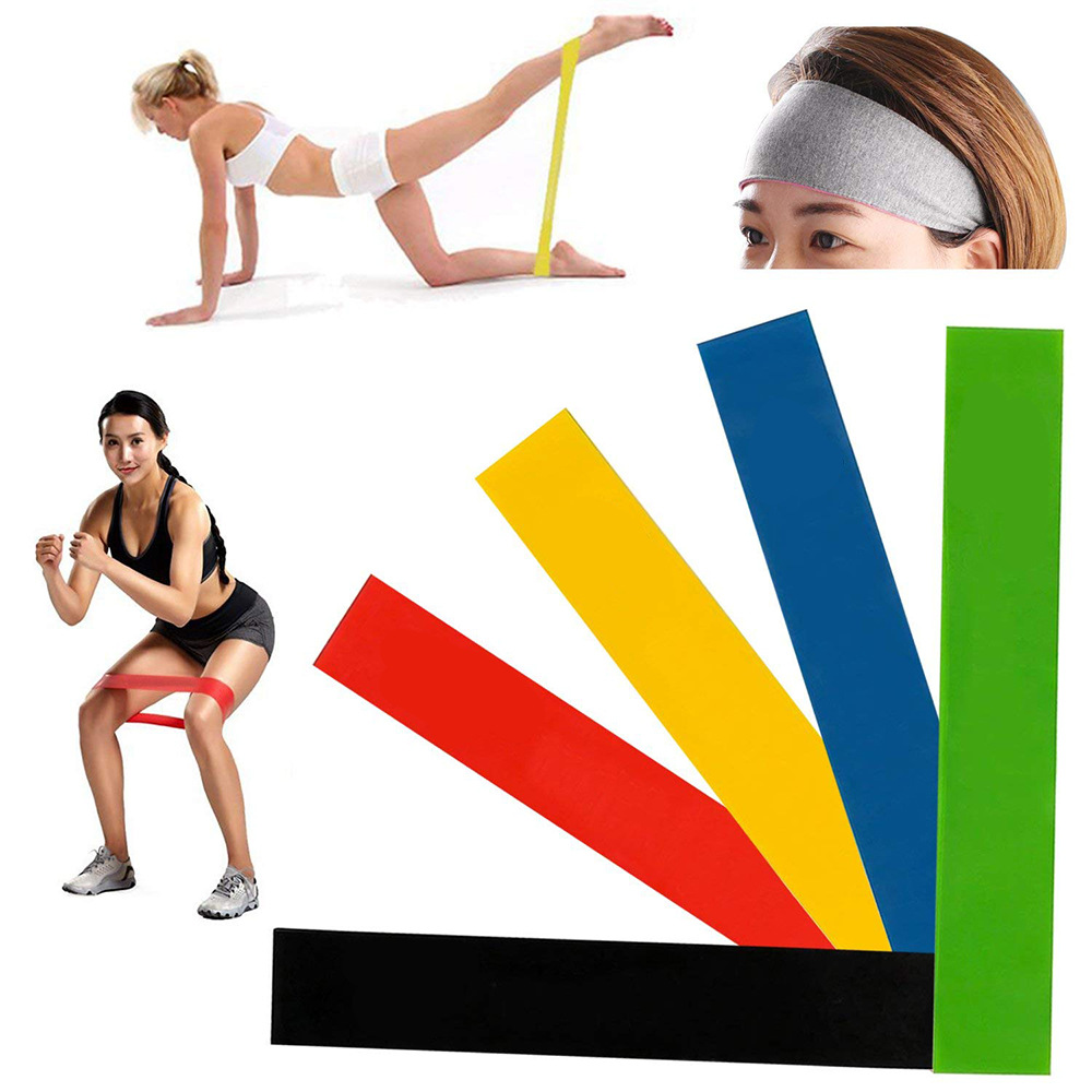 GlowBands Resistance Bands Set — 5 Levels for Women | Home Workout, Glute & Full Body Toning